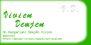 vivien demjen business card