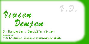 vivien demjen business card